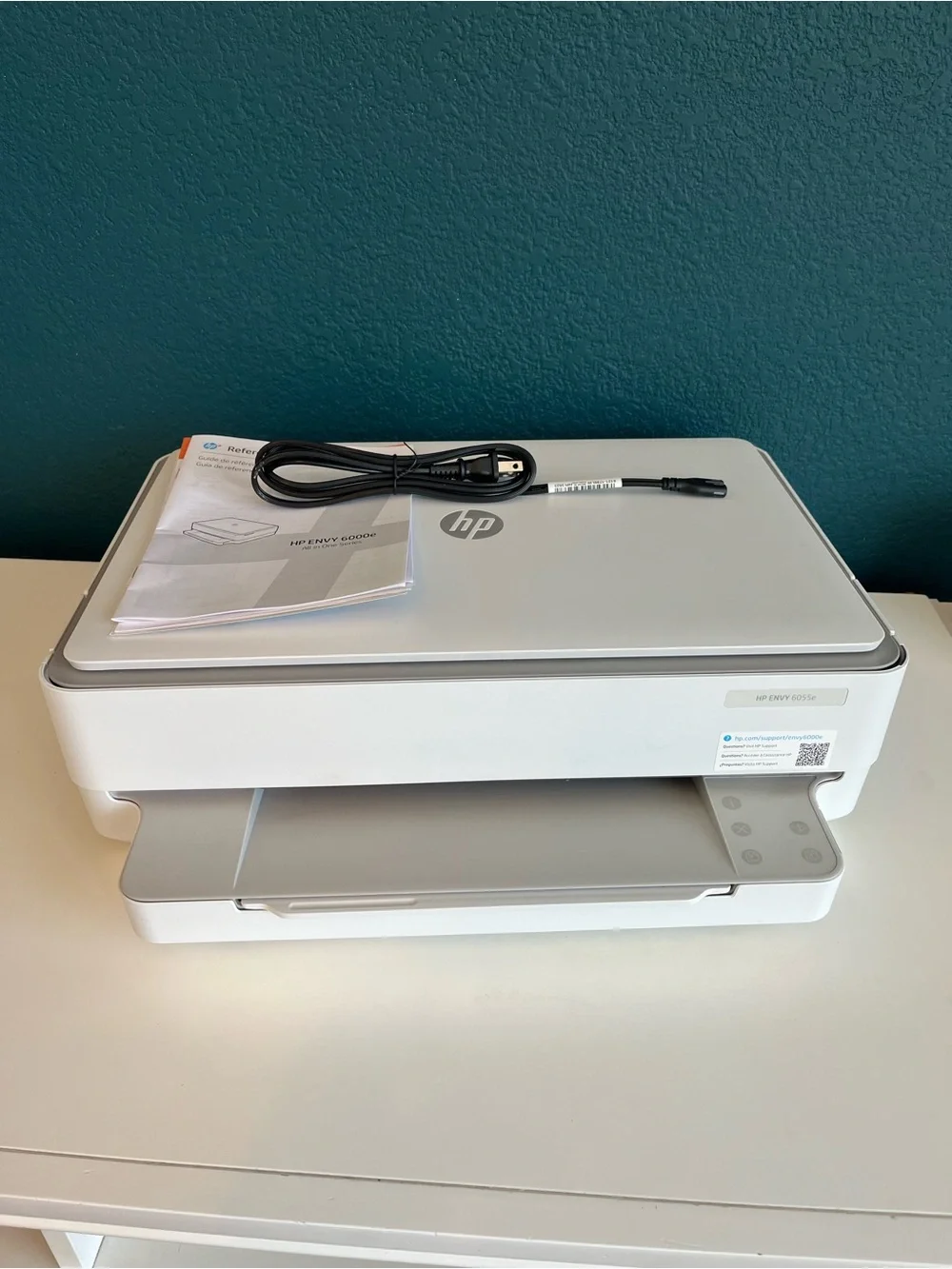 HP Envy All-in-One Printer - White/Silver